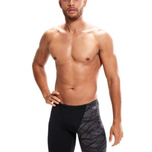 Speedo Allover V-Cut Jammer - Black/ USA Charcoal