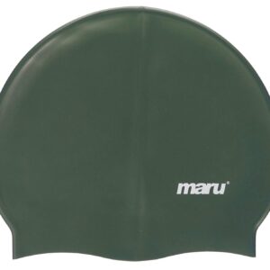 Maru Silicone Swim Cap - Dark Green-0