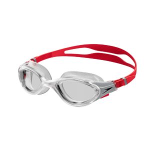 Speedo Biofuse 2.0 Goggles - Fed Red/ Silver/ Clear