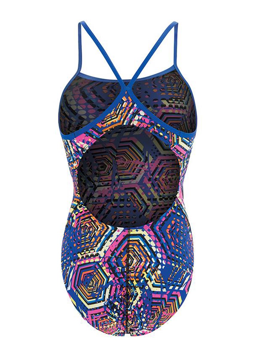 Dolfin Kids Reliance Hive V-Back Swimsuit - Multi Royal-brand