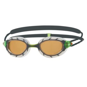 Zoggs Predator Polarized Ultra Goggles - Metallic Grey/ Clear/ Polarized Copper-0