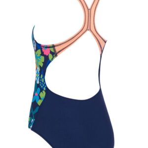 Zoggs Kids Flyback Swimsuit – Cosmic Flower Print