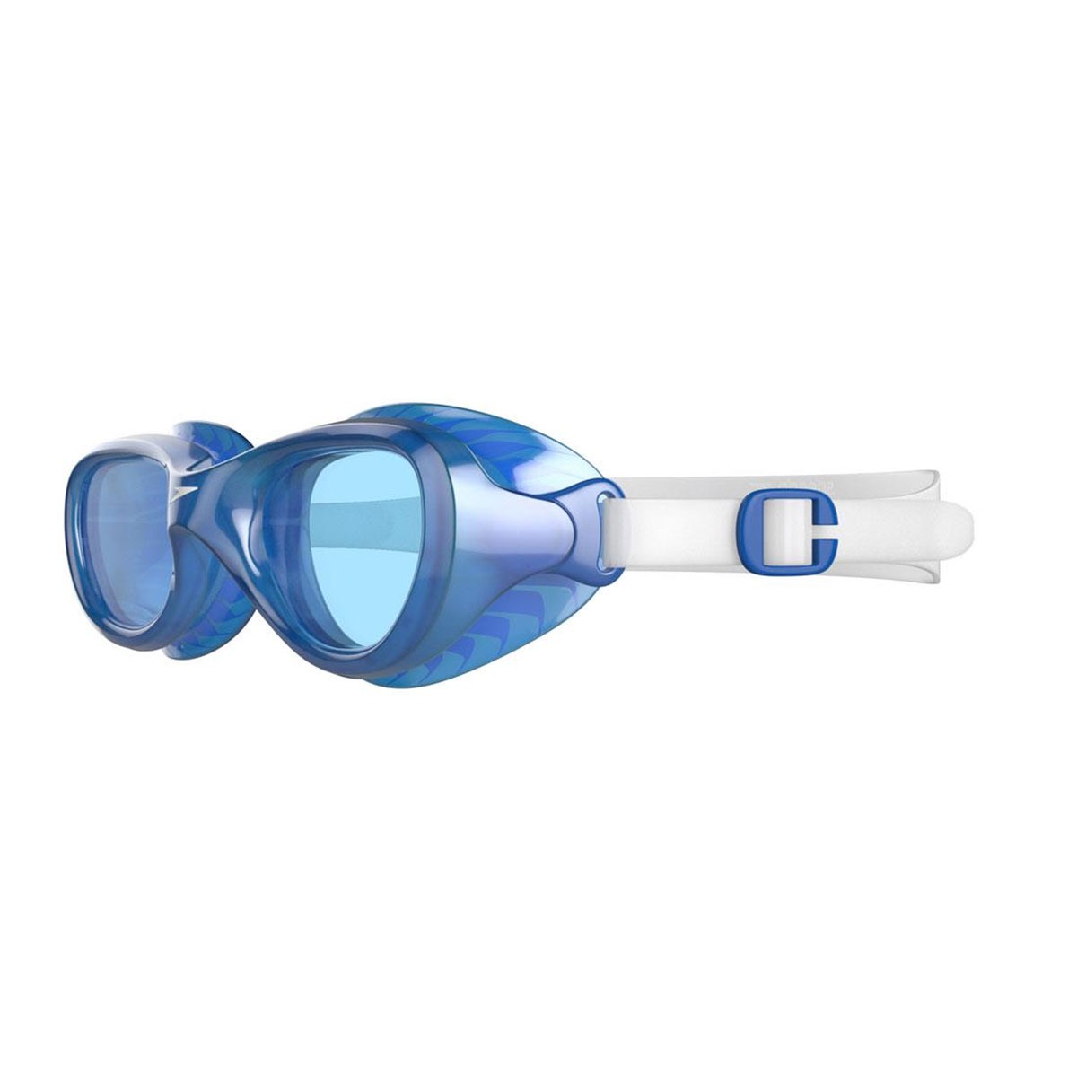 Speedo Futura Classic Junior Goggles - Clear/Neon Blue-627874