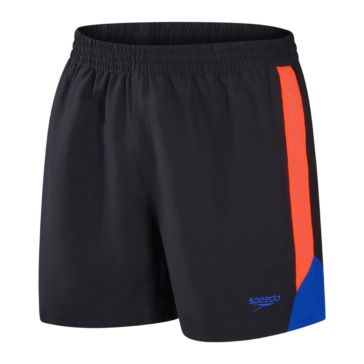 Speedo Hyper Boom Splice 16" Watershort - Black/Volcanic Orange/True Colbalt-578233