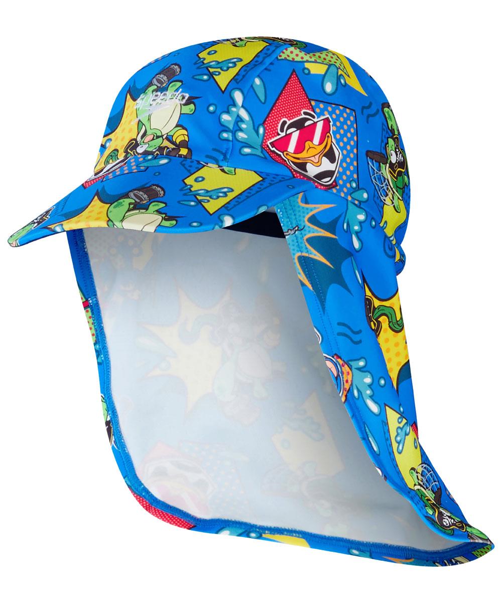 Speedo Boys LTS Sun Protection Hat - Bondi/Canary/Cherry Pink-586117