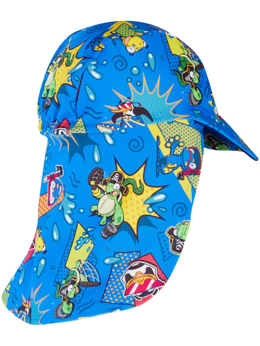 Speedo Boys LTS Sun Protection Hat - Bondi/Canary/Cherry Pink-586118