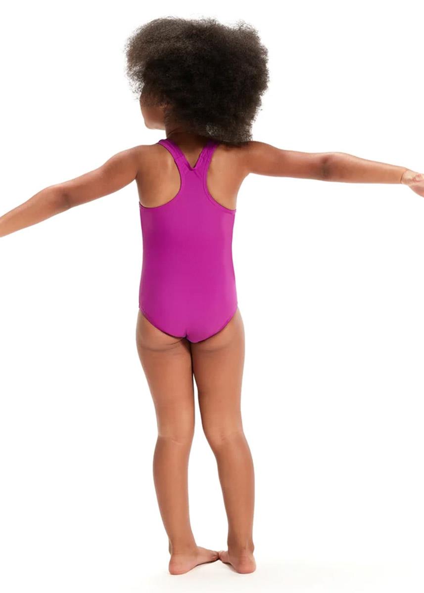 Speedo Junior Girls' Digital Printed Swimsuit - Azure / Yellow / Turquoise / Purple-588171