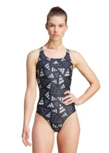 Adidas Women's AOL Bars Swimsuit - Black/Grey