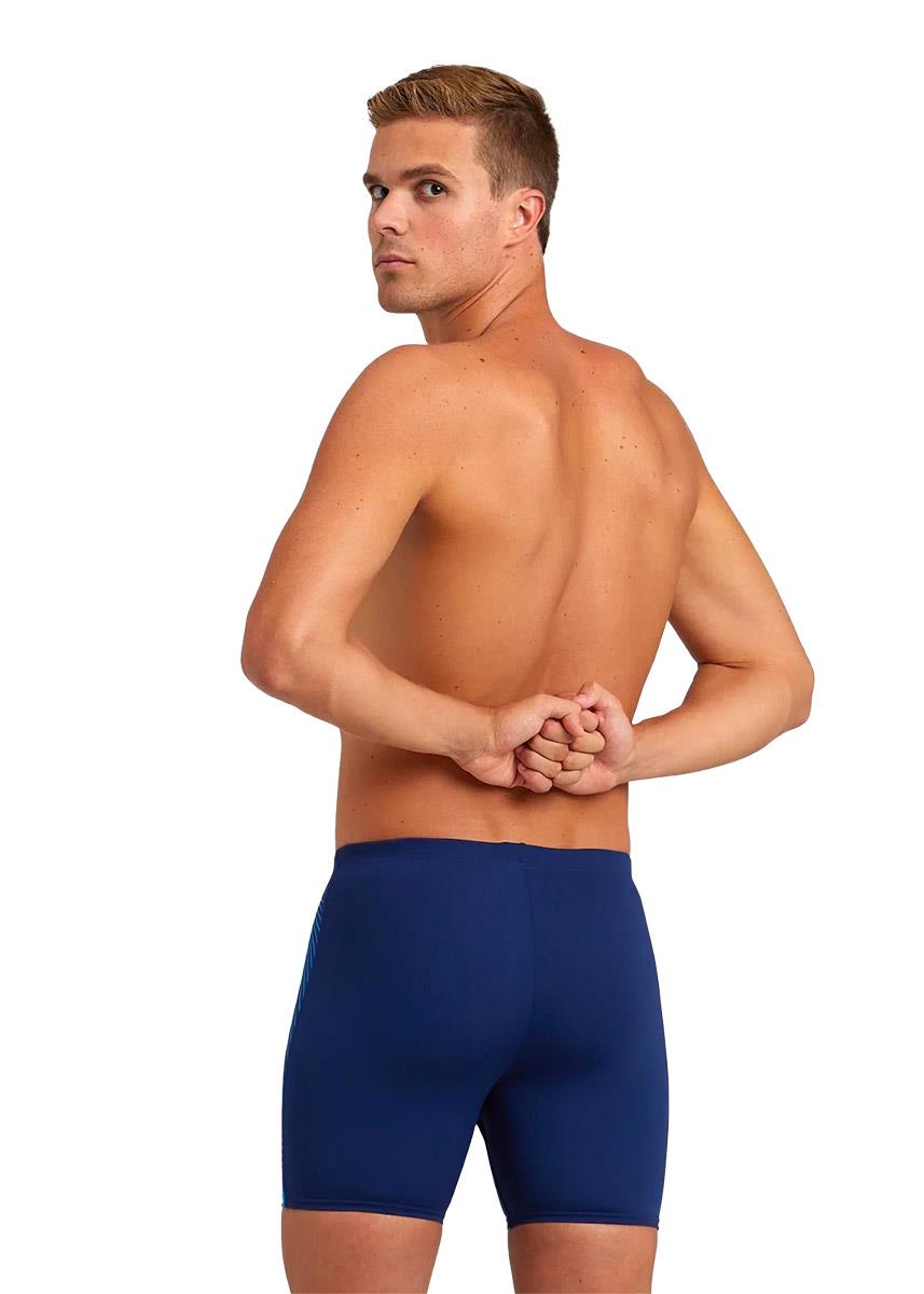 Arena Mens Feather Swim Mid Jammers - Navy Blue-brand