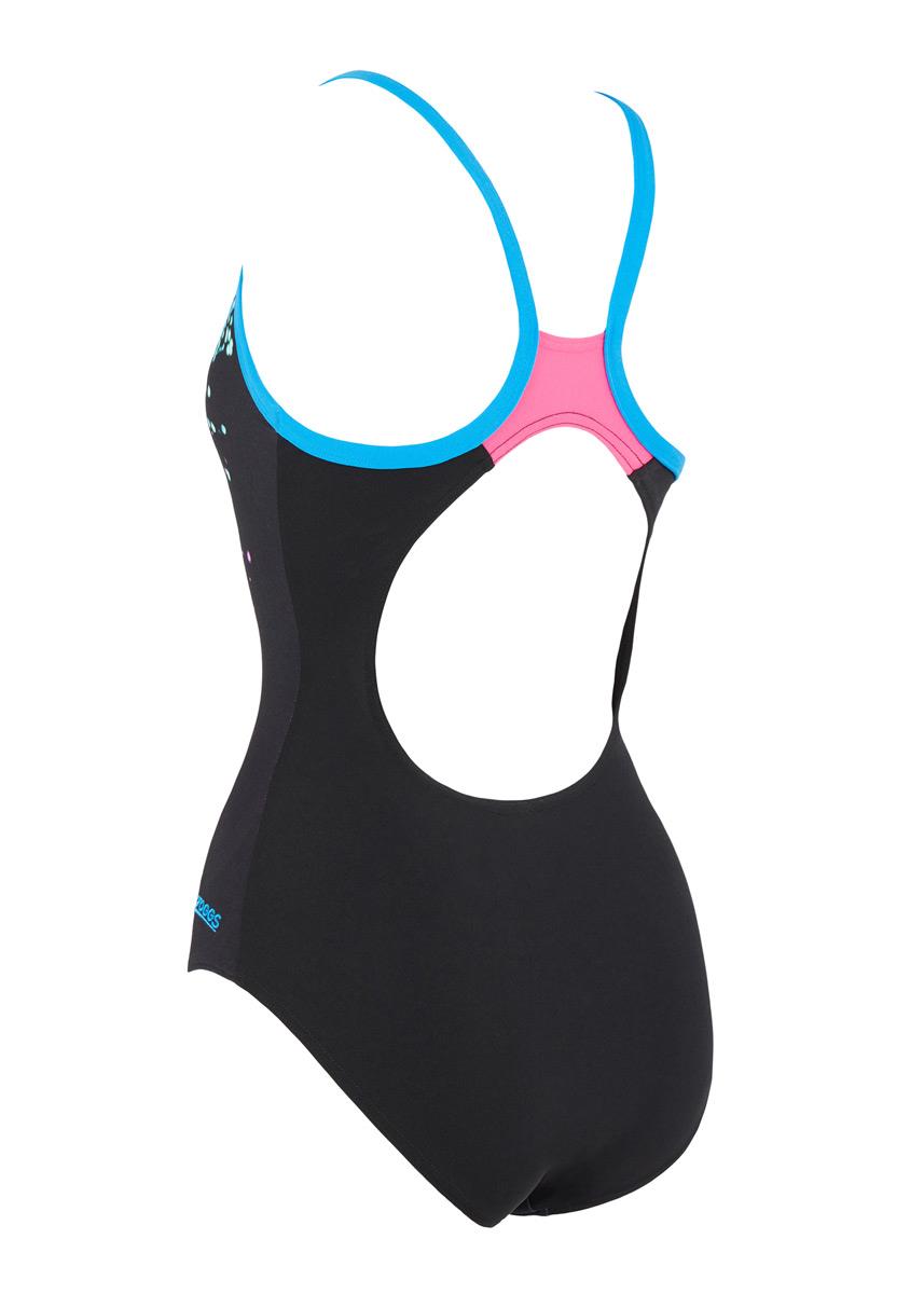 Zoggs Women's Neon Sparkle Strikeback Swimsuit-591782
