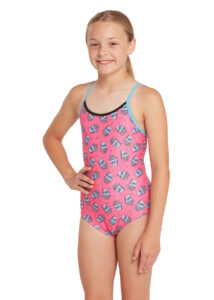 Zoggs Girls Pop Corn Starback Swimsuit