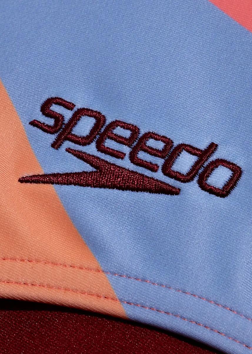 Speedo Womens Allover U-Back Swimsuit - Pink / Maroon / Light Blue-598798