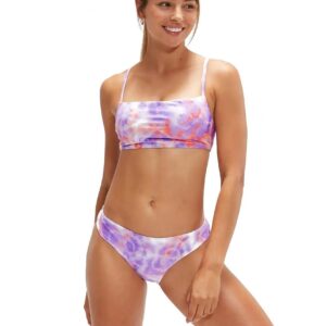 Speedo Printed Adjustable Thinstrap Bikini - Lilac