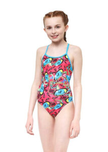 Maru Kids Bounce Pacer Fly Back Swimsuit - Pink