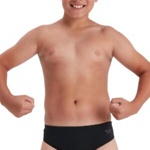 Speedo Boys Endurance+ Brief - Black / White
