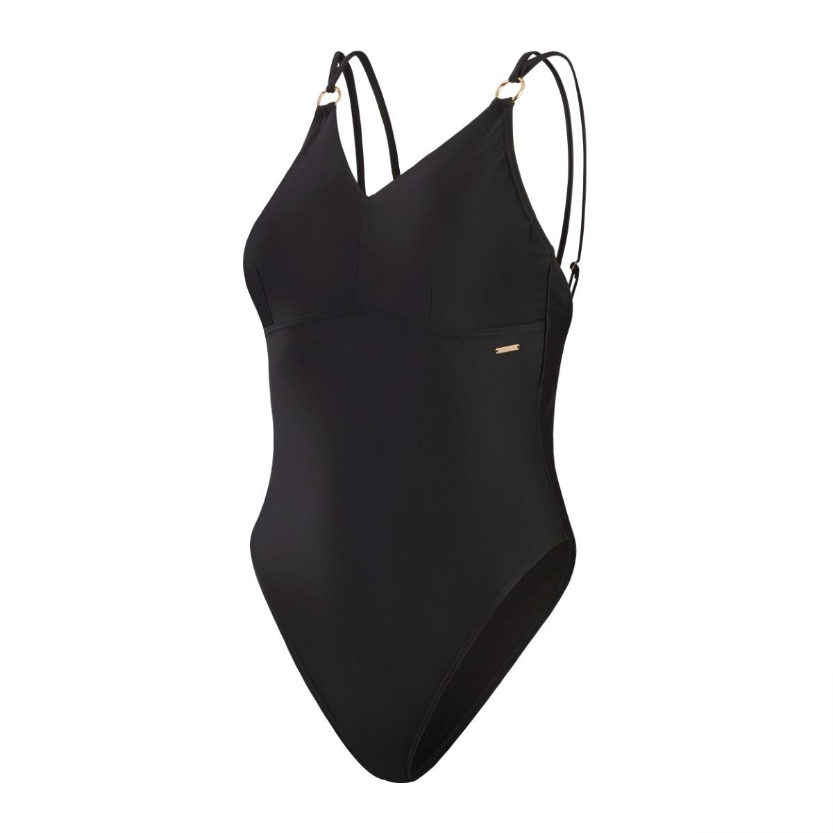 Speedo Womens Shaping Strappy Swimsuit - Black-609897