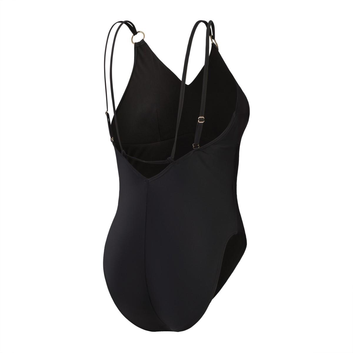 Speedo Womens Shaping Strappy Swimsuit - Black-609898