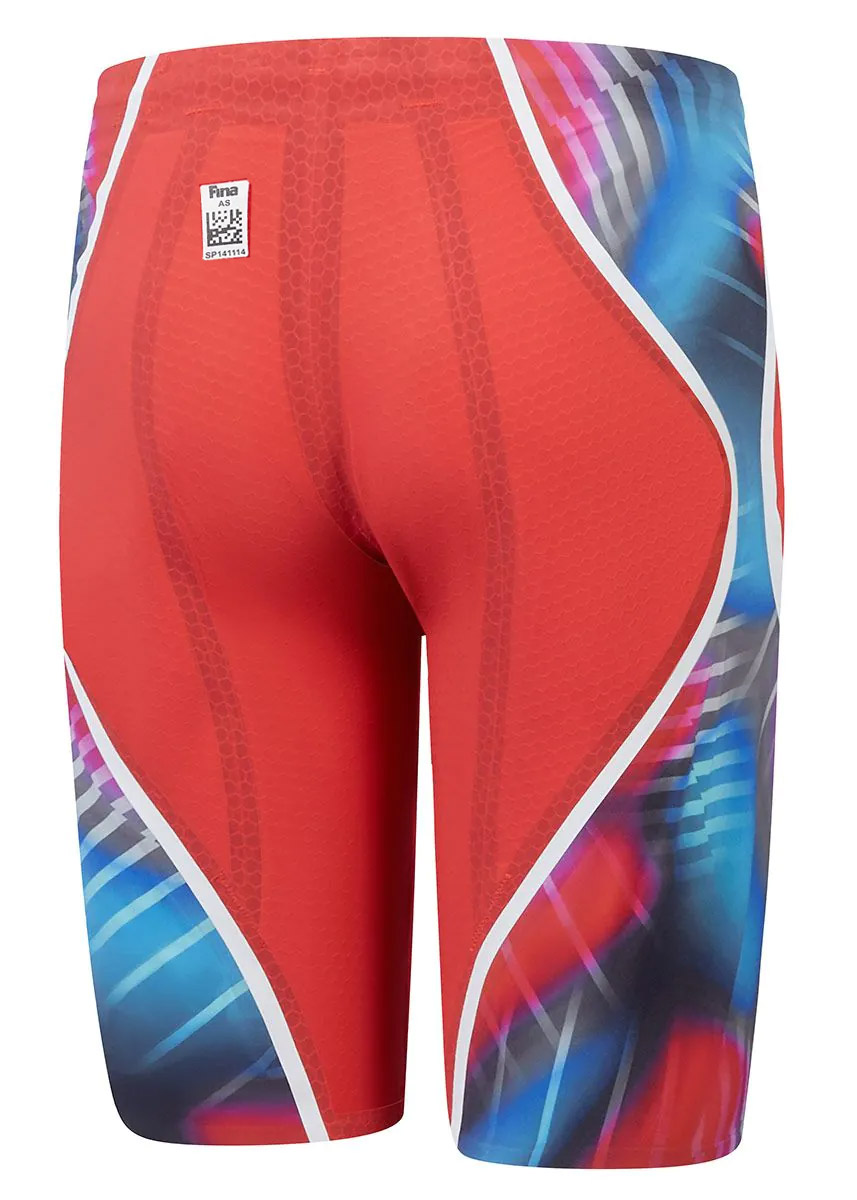 Speedo Fastskin LZR Pure Intent 2.0 High Waist Jammer - Flame Red / Picton Blue-brand