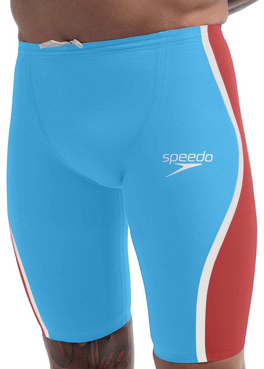 Speedo Fastskin LZR Pure Intent 2.0 High Waist Jammer - Picton Blue / Flame Red-611646