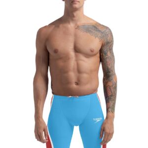 Speedo Fastskin LZR Pure Intent 2.0 High Waist Jammer - Picton Blue / Flame Red-0
