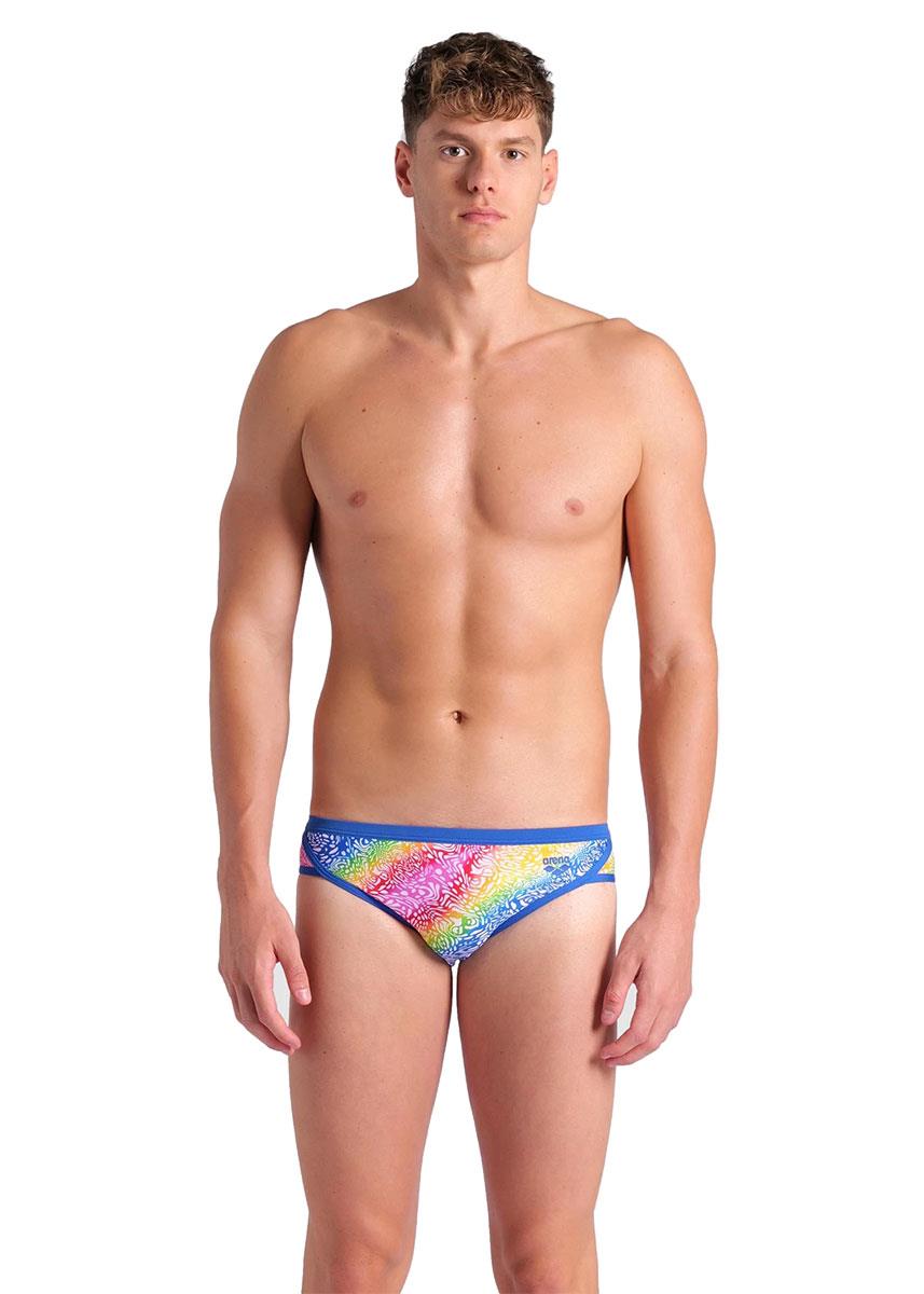 Arena Mens Let it Beat 8.5 cm Briefs - Royal Blue / White-613170