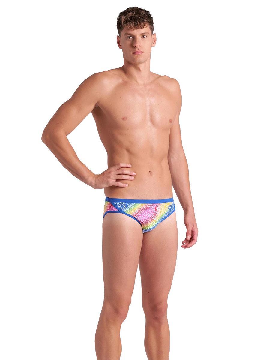 Arena Mens Let it Beat 8.5 cm Briefs - Royal Blue / White-613172