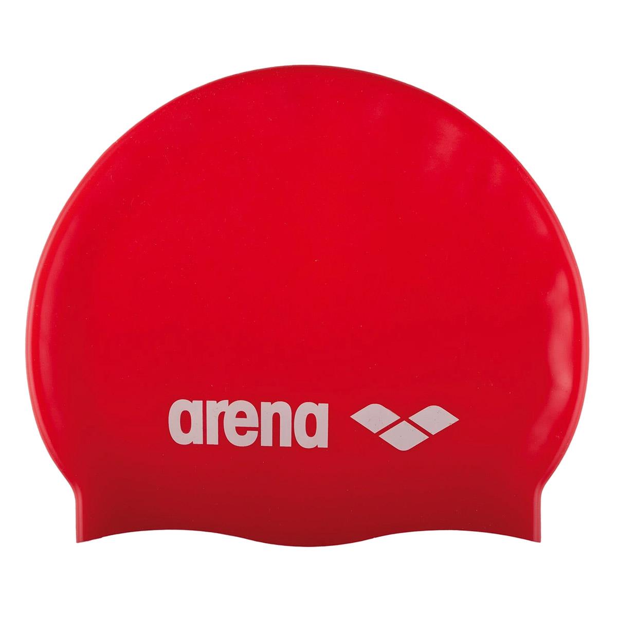 Arena Classic Silicone Cap - Red/White-0