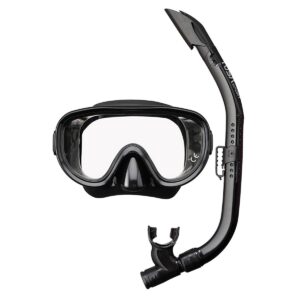 TUSA Sport UC0110 Elite Mask and Snorkel Combo - Black / Black-0