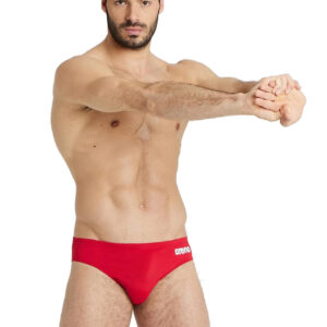 Arena Team Solid Swim Brief - Red / White