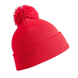 Core Kids Pom Pom Beanie - Red