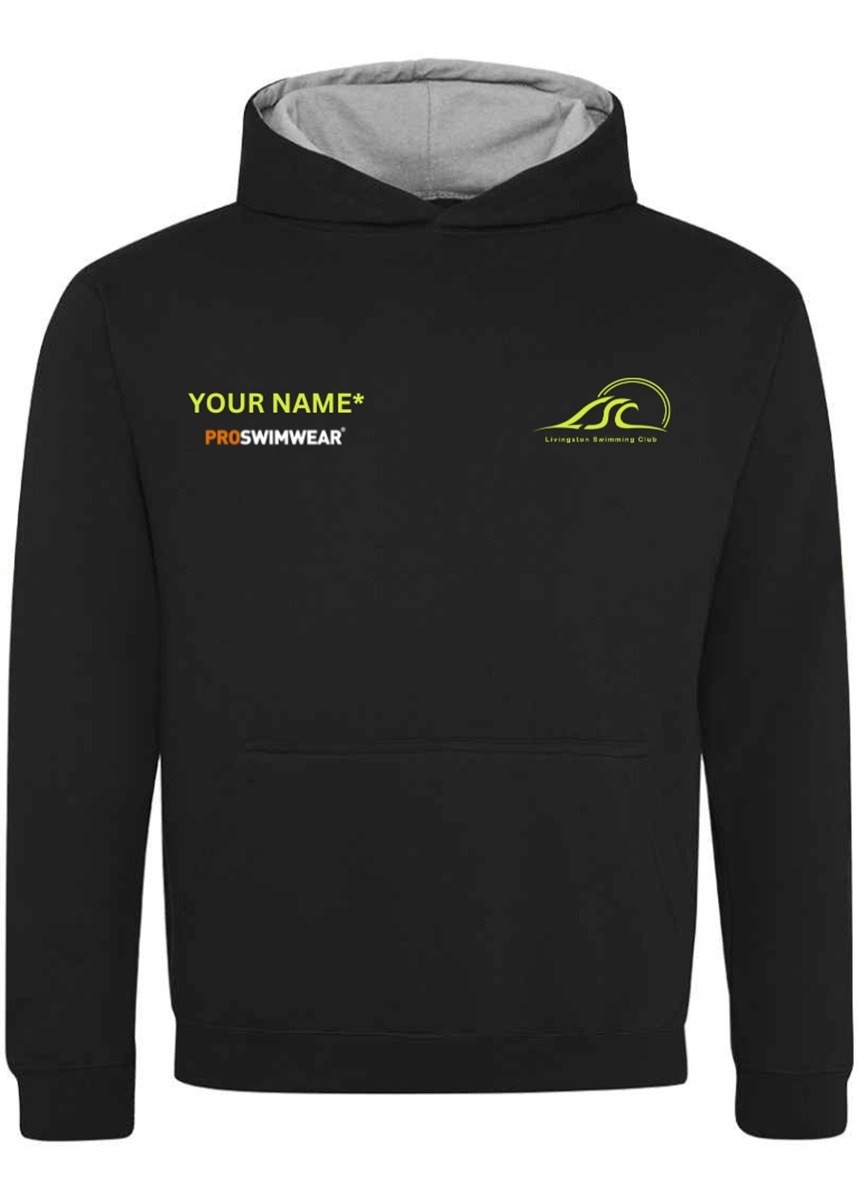 Livingston Swimming Club Custom Hoodie Black / Grey-0