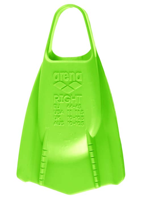 Arena Powerfin Pro - Acid Lime-Back side