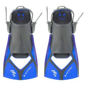 Aquasphere Zip VX Swim Training Fins - Blue