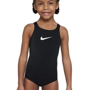 Nike Girl's Essential Racerback One Piece Swimsuit - Black