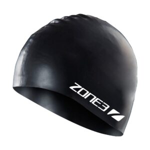 Zone3 Silicone Swim Caps - Black