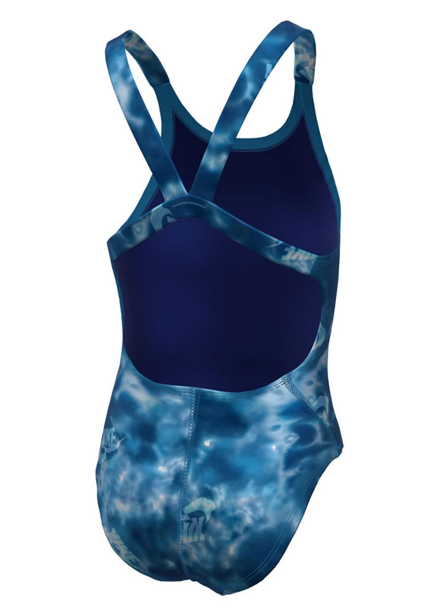 Nike Girls Fastback One Piece Swimsuit - Blue-626897