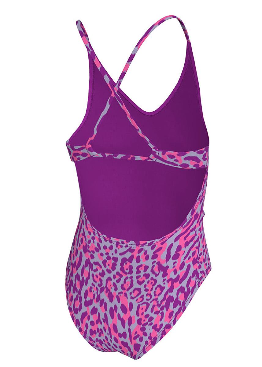 Nike Girls Wild Lace Up One Piece Swimsuits - Vivid Purple-brand