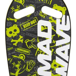 Mad Wave Ergo Printed Kickboard - Lime