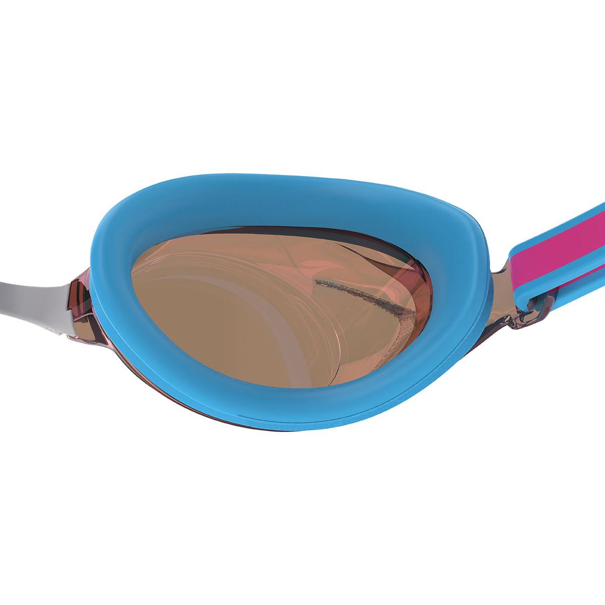 Speedo Junior Vanquisher 3.0 Mirrored Goggles - Picton Blue / Gold-627710