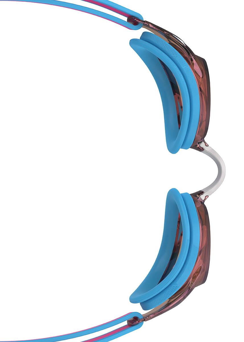 Speedo Junior Vanquisher 3.0 Mirrored Goggles - Picton Blue / Gold-627709