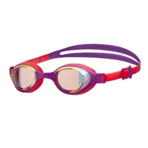 Arena Junior Air Mirror Goggles - Copper / Plum / Coral