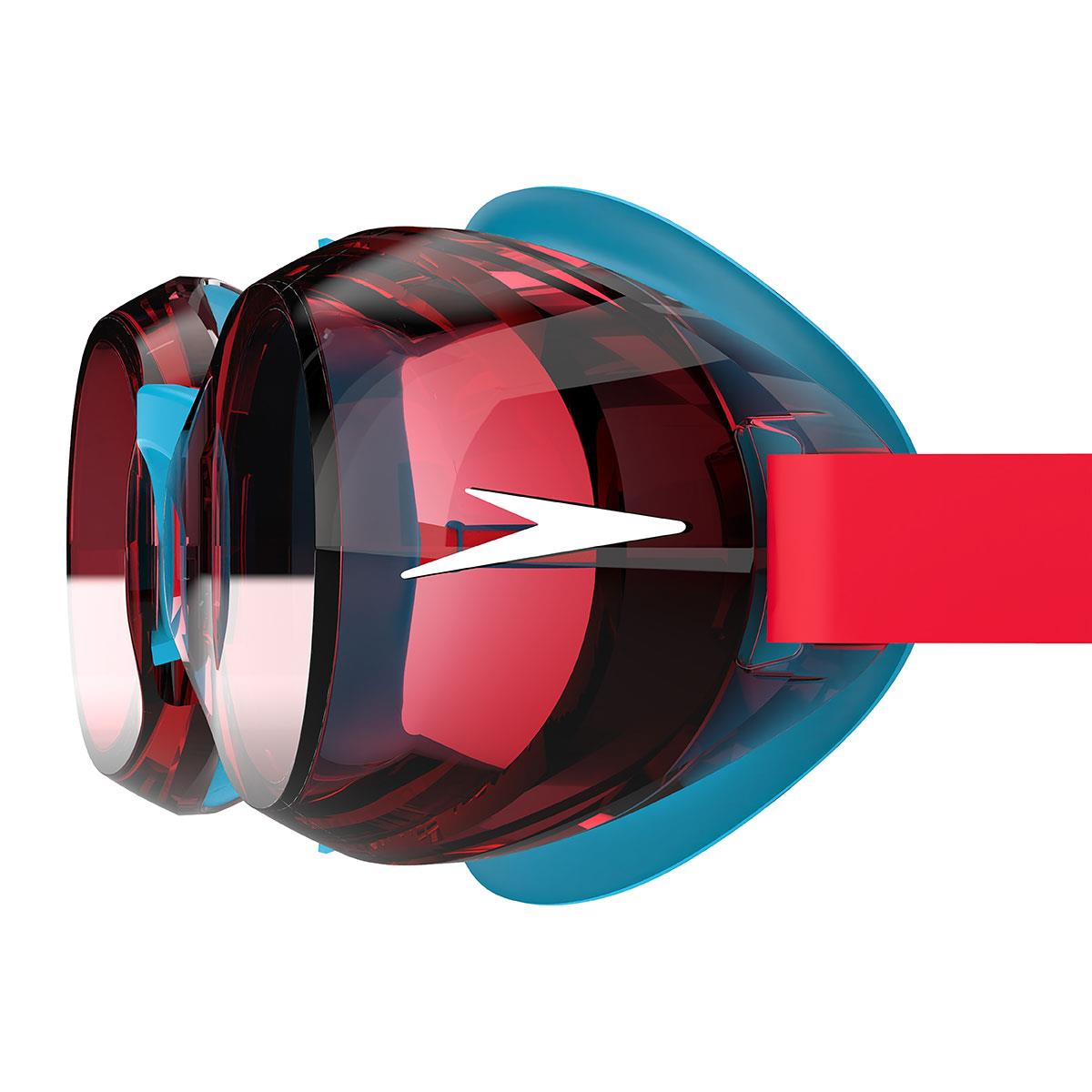 Speedo Junior Jet 2.0 Goggles - Turquoise / Lava Red-628853