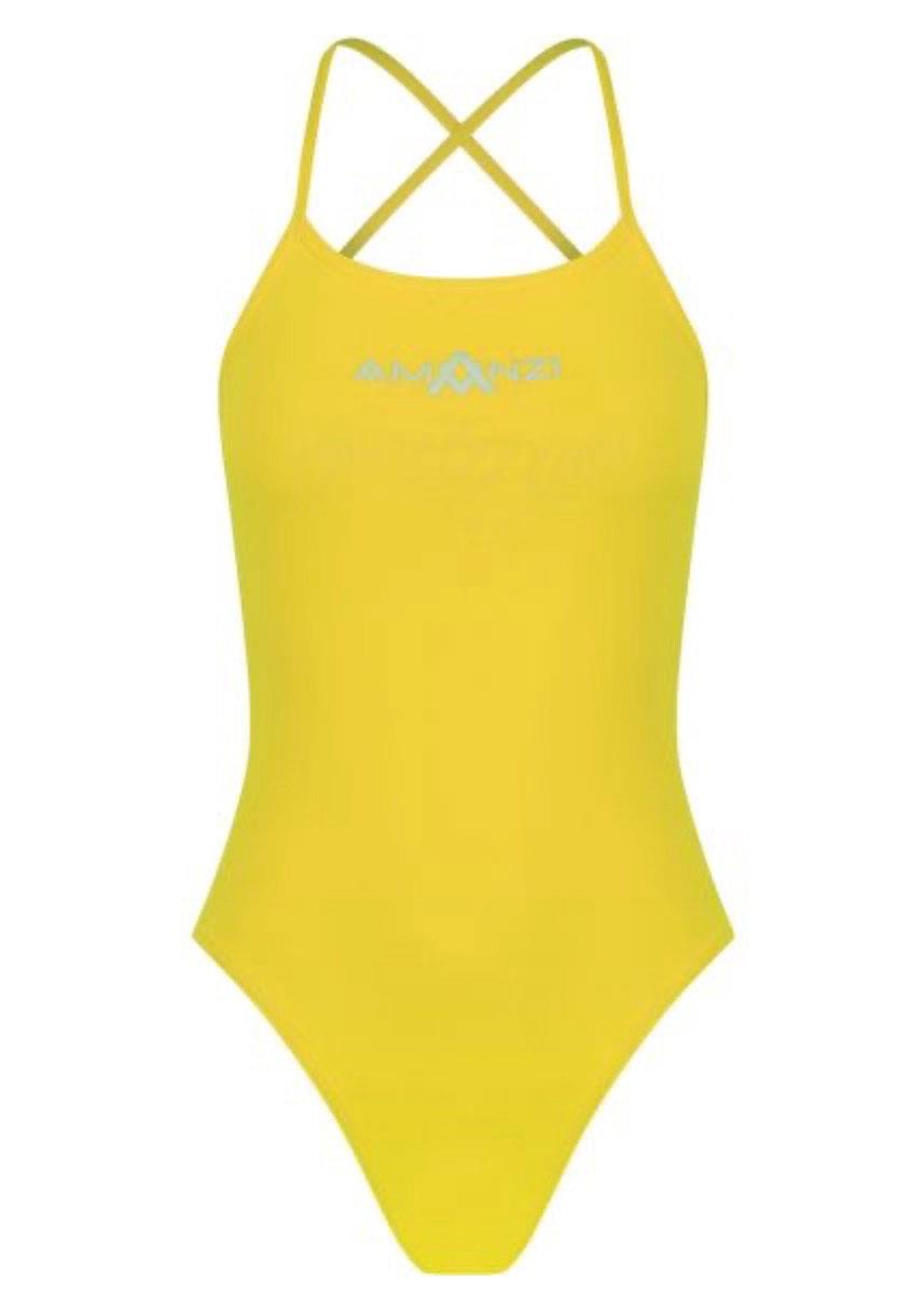 AMANZI Sunshine Tie Back One Piece Swimsuit - Yellow