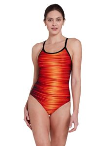 Zoggs Women's Pipeline Orange Strikeback Swimsuit