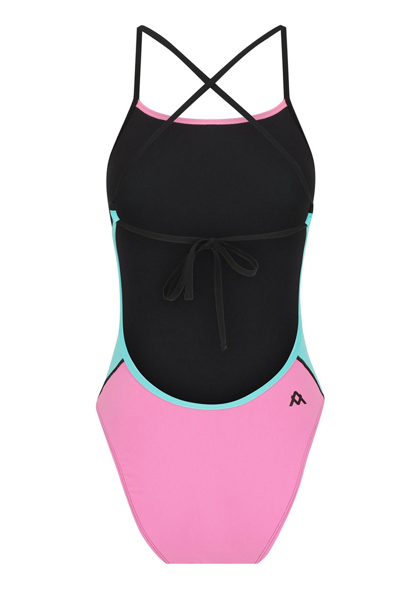 AMANZI Cotton Candy Tie Back One Piece Swimsuit