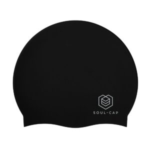 Soul Cap Adult Regular Swim Cap - Black