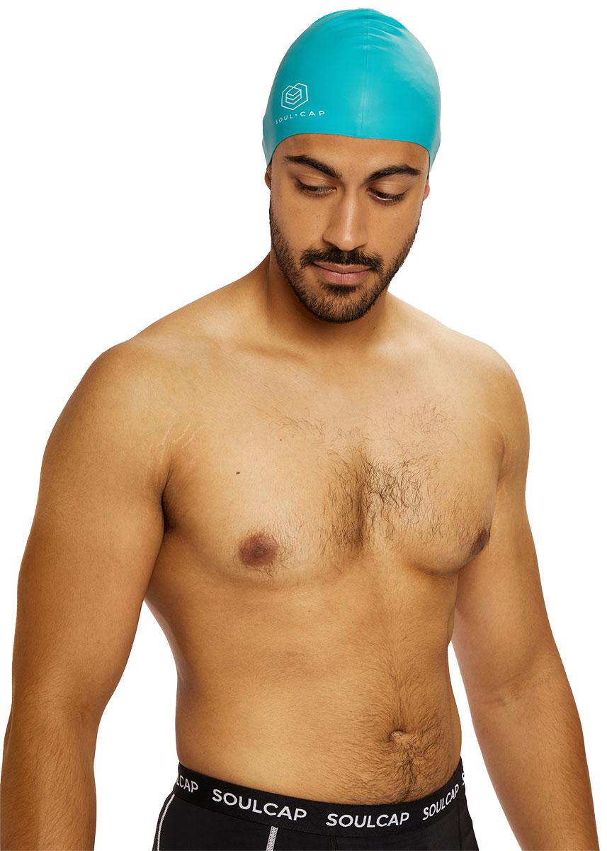 Soul Cap Adult Regular Swim Cap - Turquoise