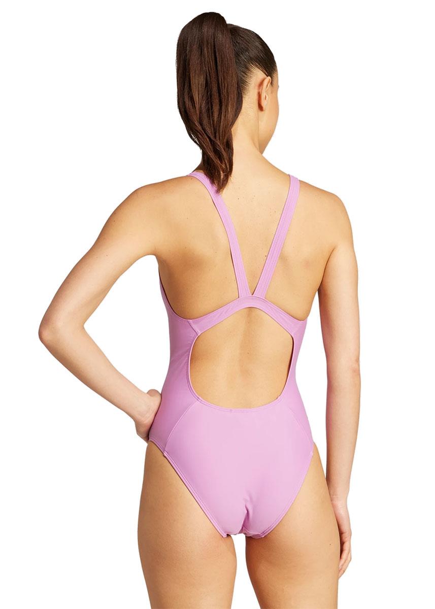 Adidas Women's Essential V-Back Swimsuit- Purple-632425