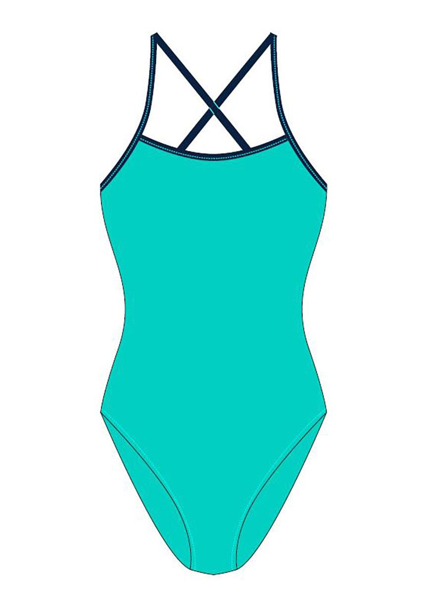 FunAqua Gemstone Tie Back Swimsuit - Turquoise -