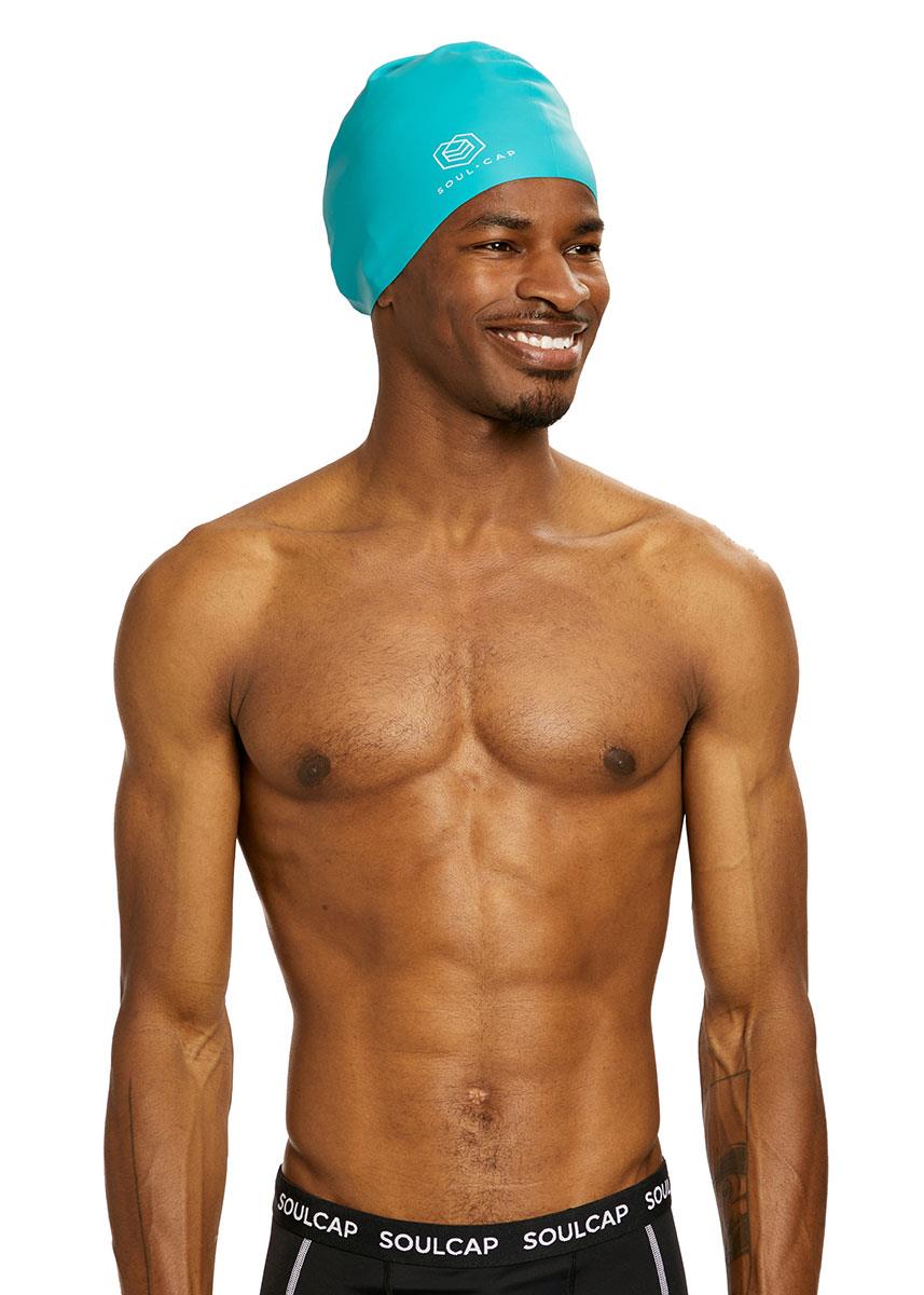 Soul Cap Adult Voluminous Swim Cap - Turquoise-632597